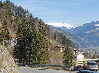 Utsikt norrut från hotellet