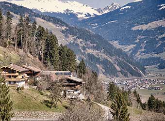 Utsikt norrut från hotellet