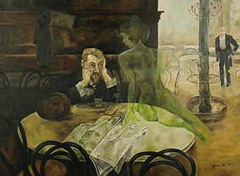 Viktor Oliva - The Absinthe Drinker